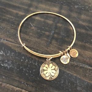 Alex and ani gold clover